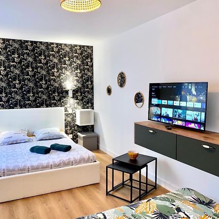 Superbe Appt Avec Cour Et Parking Gratuit A 5Min De La Cite Medievale Carcassonne Luaran gambar